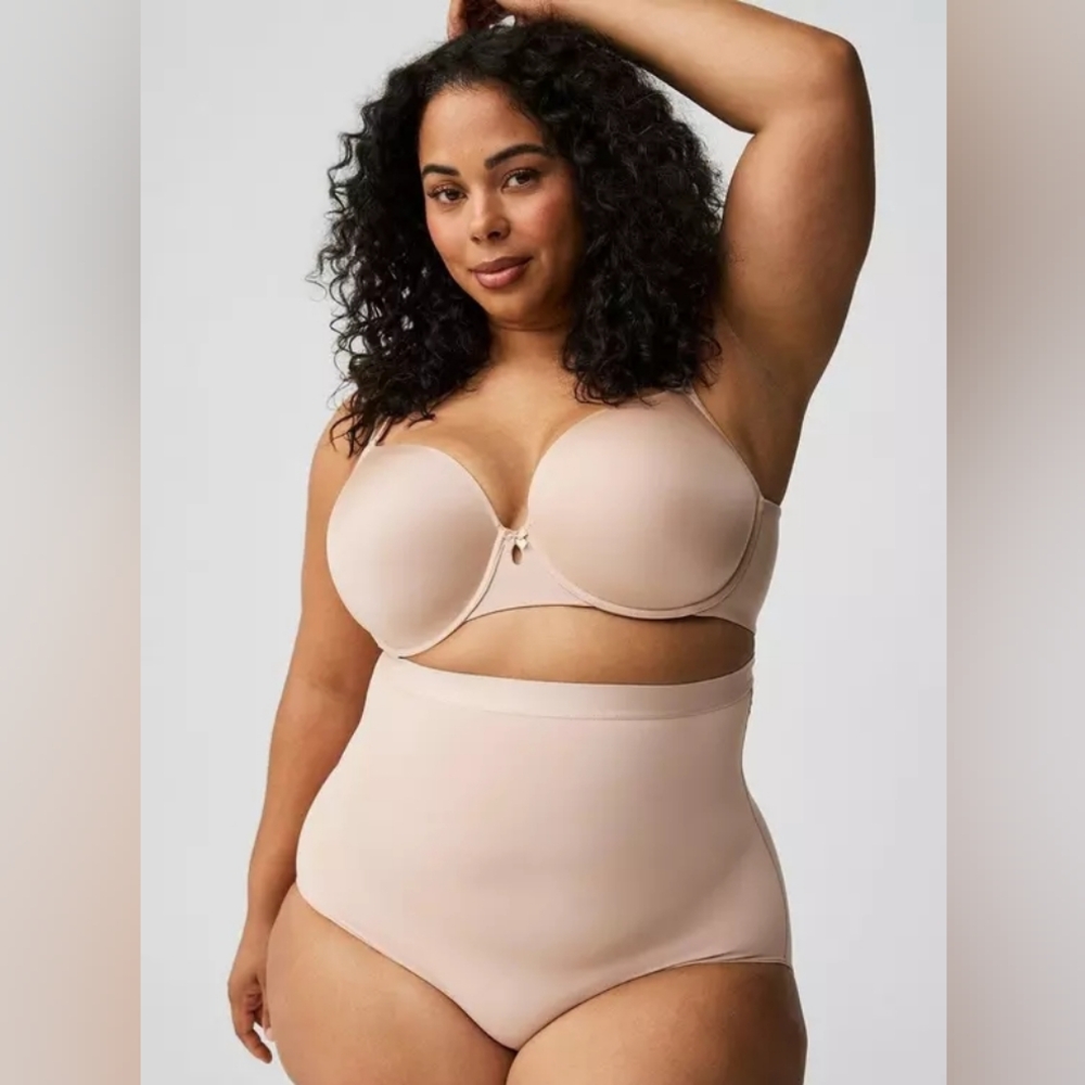 NWT TORRID Smoothing Ultra High Rise Brief Panty Nude